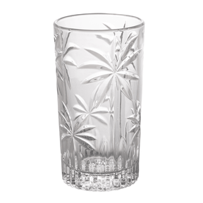Jogo 6 Copos Altos Cristal de Chumbo Palm Tree 360ml