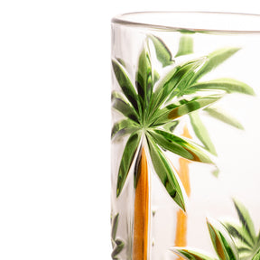 Jogo 6 Copos Altos em Cristal Palm Tree 360ml