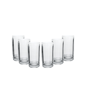 Jogo 6 Copos Altos em Vidro 360ml 15cm