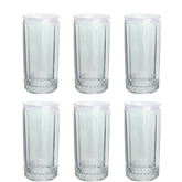 Jogo 6 Copos Altos em Vidro Splendor Furta-Cor 360ml