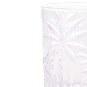 Jogo 6 Copos Baixos Palm Tree Cristal de Chumbo 340ml