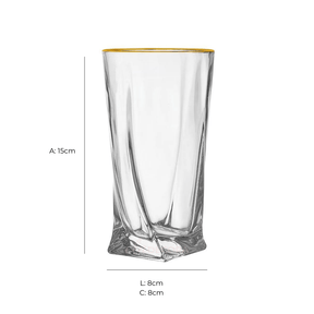 Jogo 6 Copos em Cristal Ice 280ml