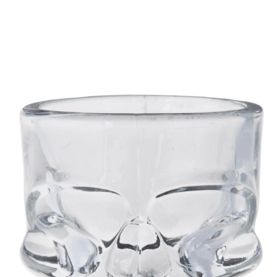 Jogo 6 Copos para Shot em Vidro Skull Mug 50ml