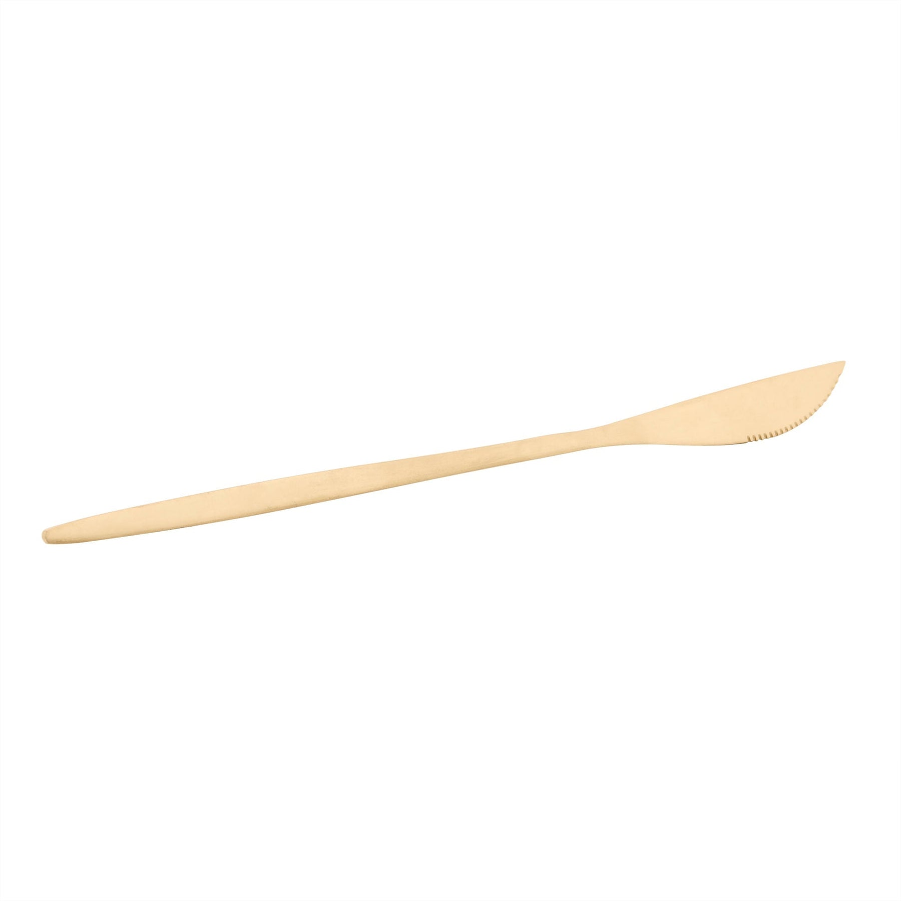 Jogo 6 Facas para Mesa Opera Aço Inox Dourado 22cm