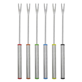 Jogo 6 Garfos em Aço Inox para Fondue