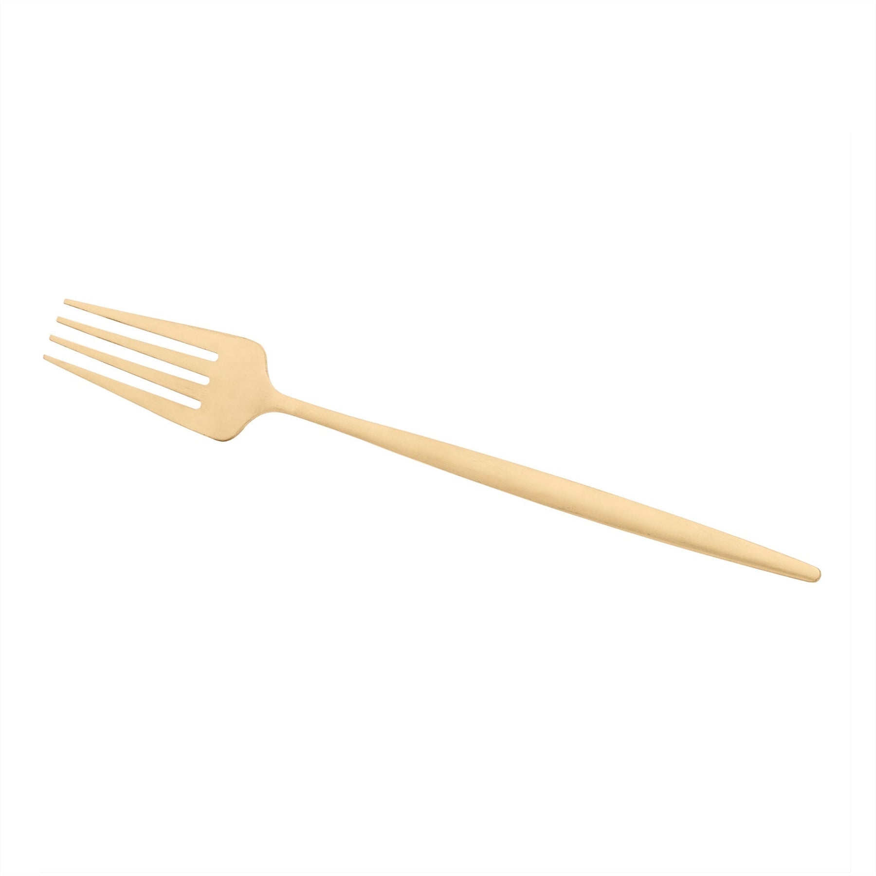 Jogo 6 Garfos para Mesa Opera Aço Inox Dourado 22cm