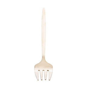Jogo 6 Garfos para Mesa Opera Aço Inox Dourado 22cm