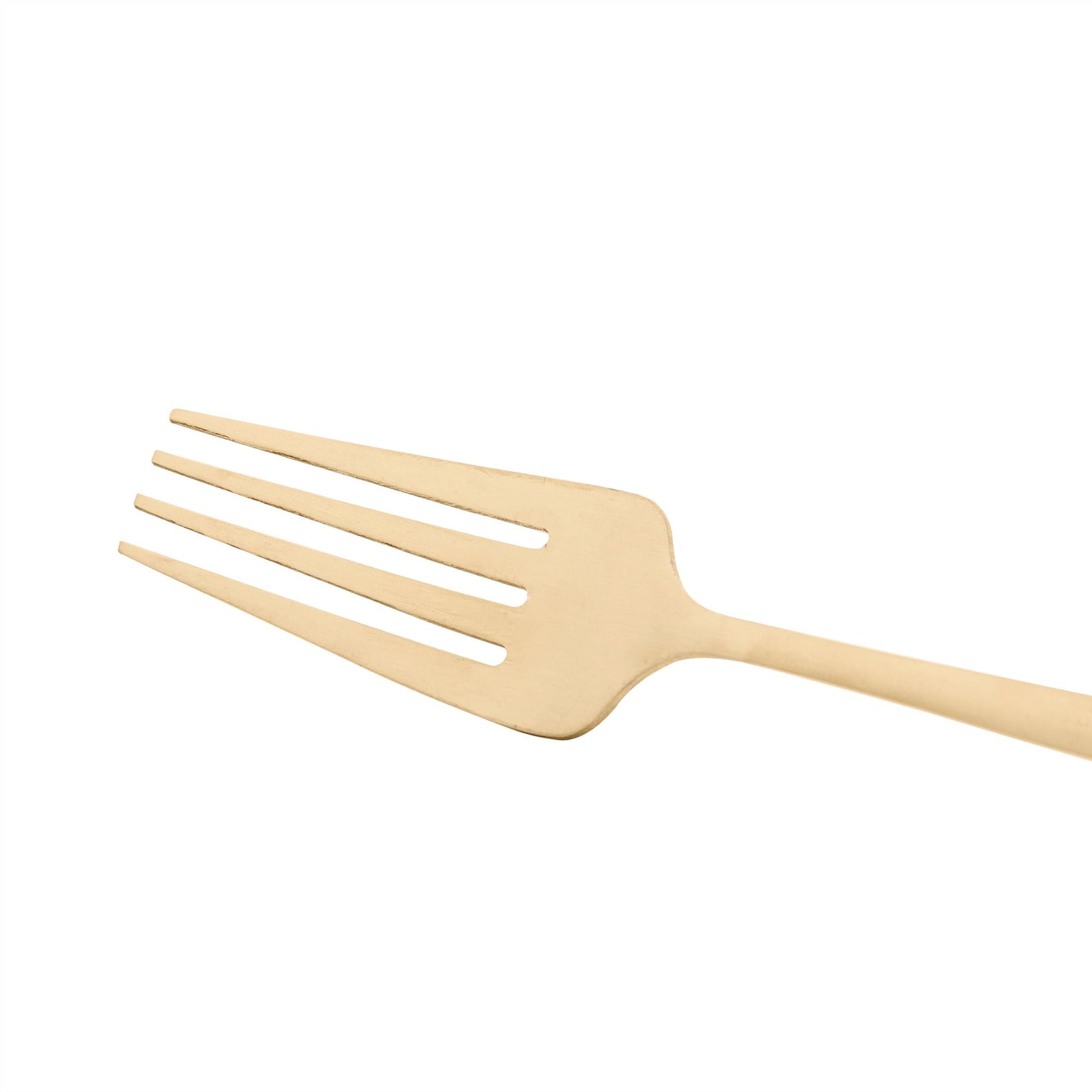 Jogo 6 Garfos para Mesa Opera Aço Inox Dourado 22cm