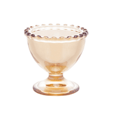Jogo 6 Porta Ovos Cristal Pearl Âmbar 20cm