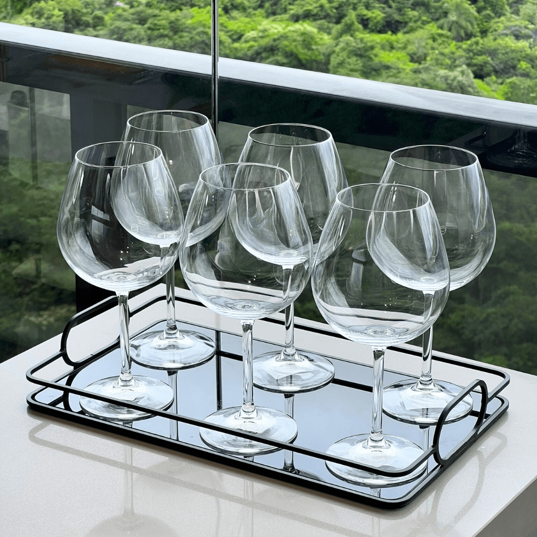 Jogo 6 Taças Bordeaux em Cristal 650ml