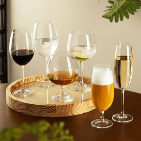 Jogo 6 Taças de Cristal Ecológica para Champagne Espumante Transparente 220ml