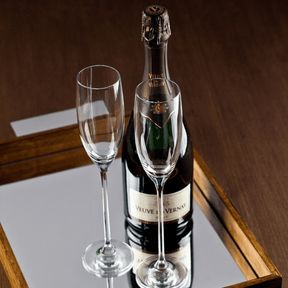 Jogo 6 Taças de Cristal Ecológica para Champagne Espumante Transparente 220ml