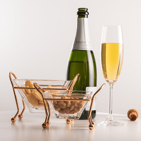 Jogo 6 Taças de Cristal Ecológica para Champagne Espumante Transparente 220ml
