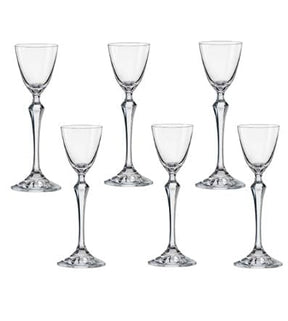 Jogo 6 Taças de Licor Elisabeth em Cristal 70ml