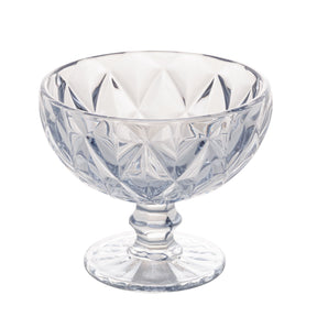 Jogo 6 Taças de Sobremesa de Vidro Diamond Transparente 310ml