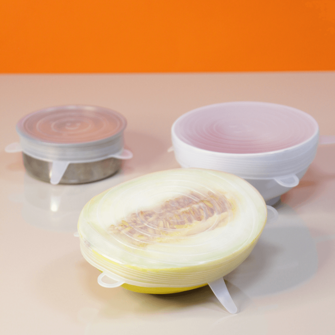 Jogo 6 Tampas de Silicone Flexiveis