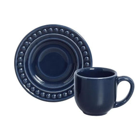 Jogo 6 Xícaras de Café com Píres Atenas Deep Blue 72ml