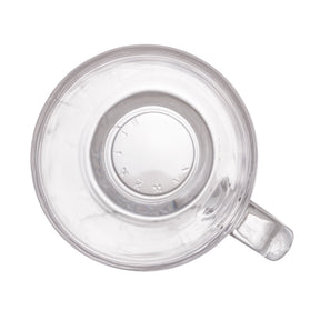 Jogo 6 Xícaras de Café Com Pires Madeira Coração Liptus 75ml