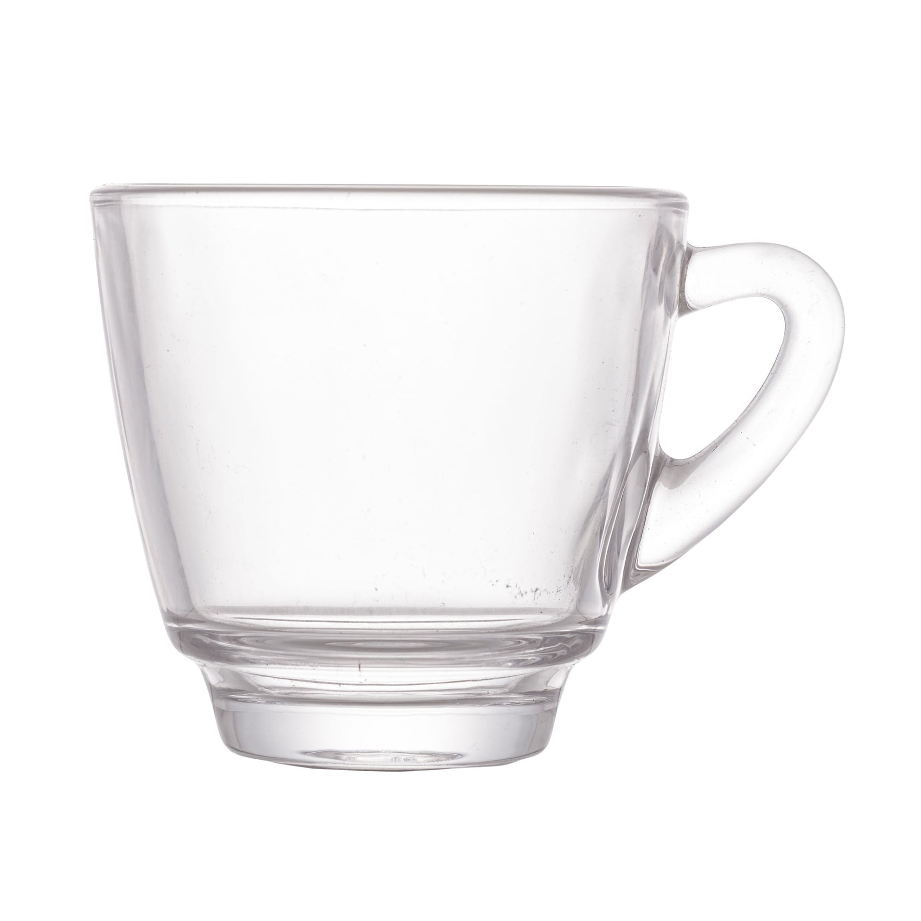 Jogo 6 Xícaras de Café Com Pires Madeira Coração Liptus 75ml
