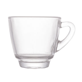 Jogo 6 Xícaras de Café Com Pires Madeira Coração Liptus 75ml