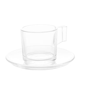 Jogo 6 Xícaras para Café de Vidro Lótus 185ml