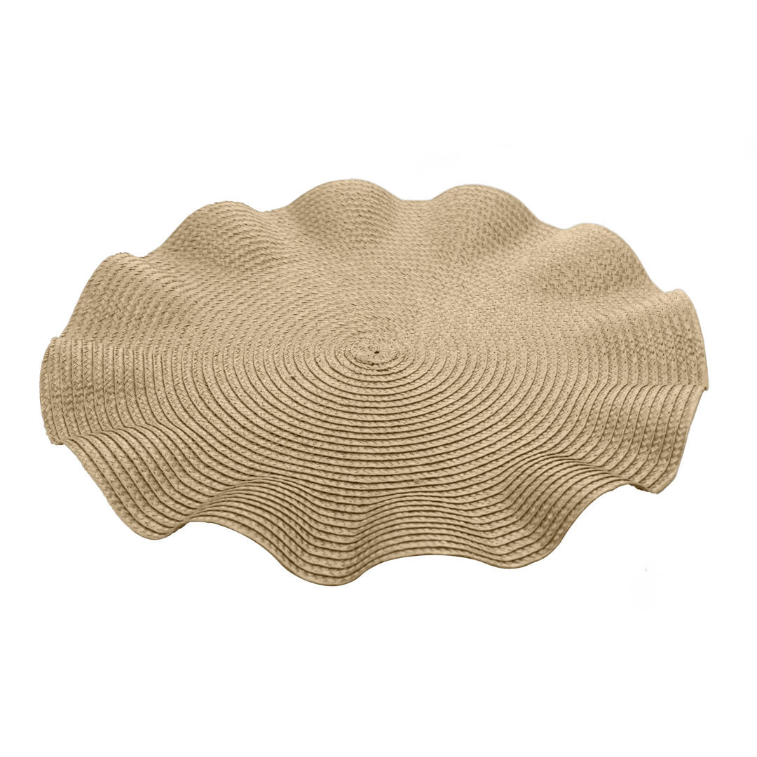 Jogo Americano Babado Dourado 38cm