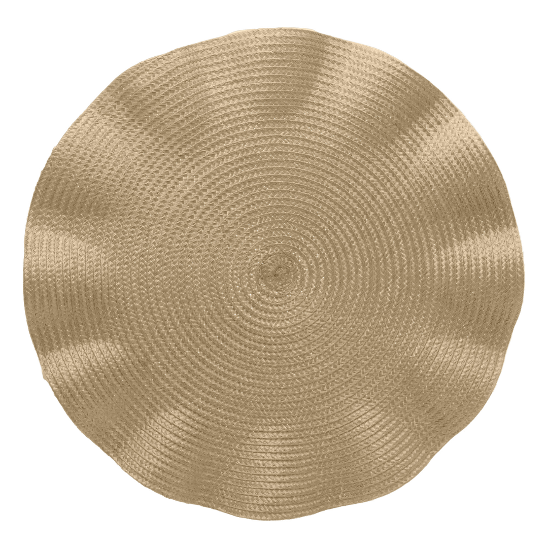 Jogo Americano Babado Dourado 38cm