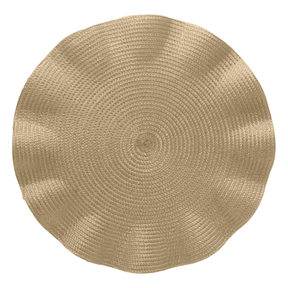 Jogo Americano Babado Dourado 38cm