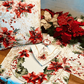 Jogo Americano Flores Natal 45cm