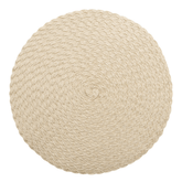 Jogo Americano Leaf Redondo Creme - 38 cm