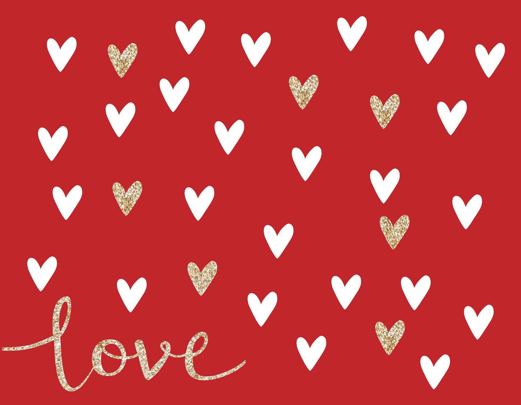 Jogo Americano Love Vermelho 45cm