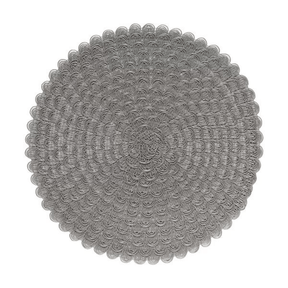 Jogo Americano Redondo Avulso Ava Taupe 38cm