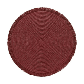 Jogo Americano Redondo Avulso Lana Merlot 38cm