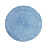 Jogo Americano Redondo Crochet Azul Claro 38cm