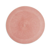 Jogo Americano Redondo Crochet Rosa 38cm