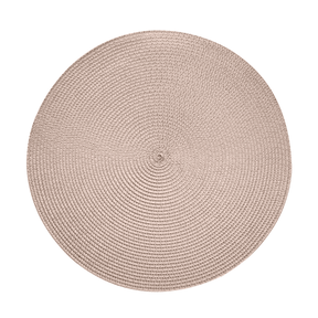 Jogo Americano Redondo Poliester Fresno Areia 38cm