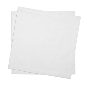 Jogo de 2 Guardanapos em Algodão Branco