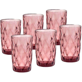 Jogo de 6 Copos de Vidro Marsala 340ml