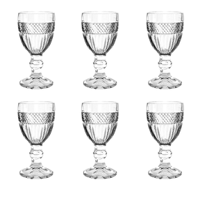 Jogo de 6 Taças Palace em Vidro 60ml