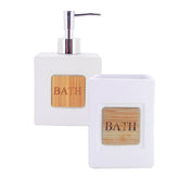 Jogo de Banheiro Bath Branco 2 Peças