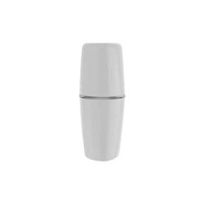 Jogo De Banheiro  Porta Escova e Porta Sabonete Liquido Tule Branco