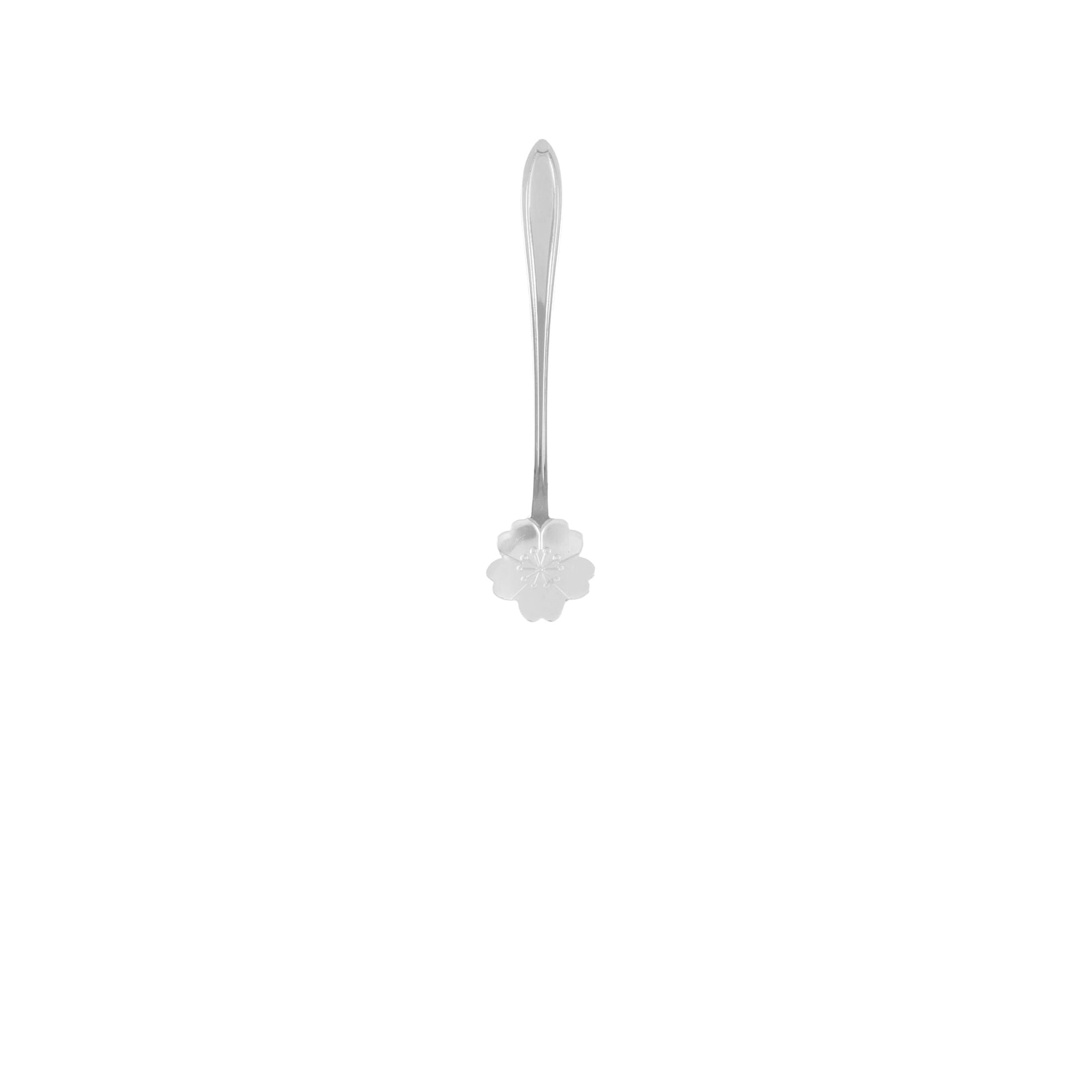 Jogo de Colheres em Aço Inox Estilo Flor 4 Peças