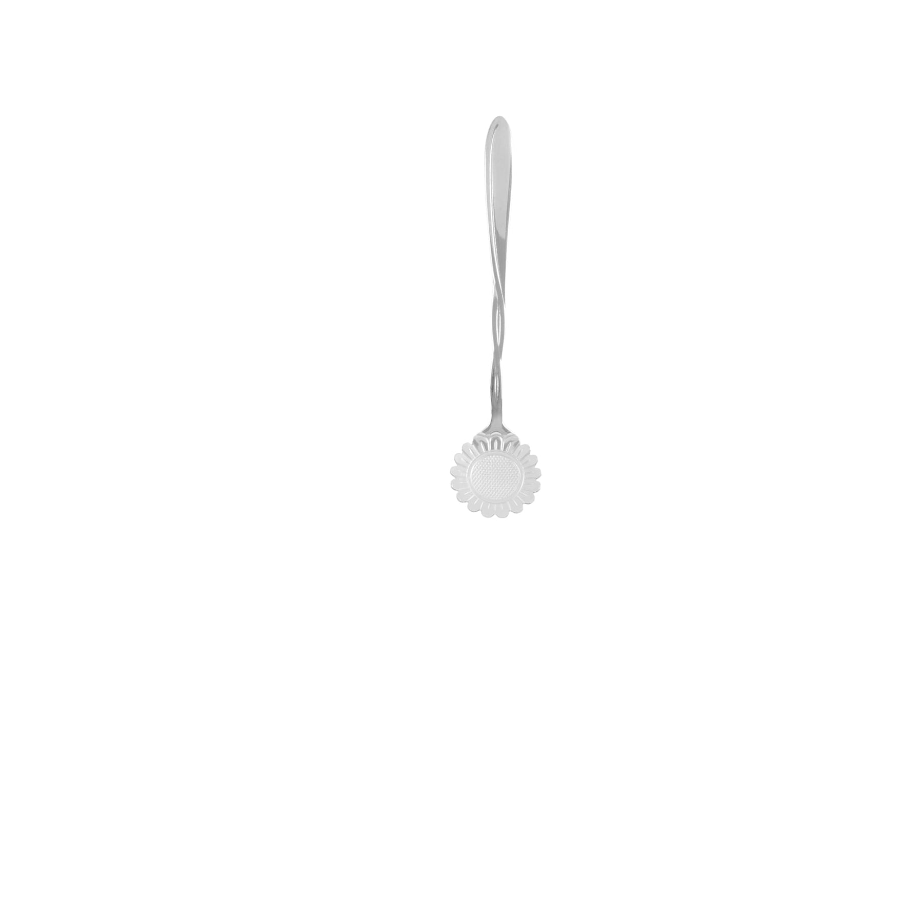 Jogo de Colheres em Aço Inox Estilo Flor 4 Peças