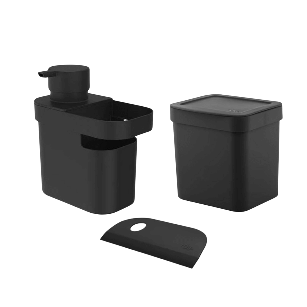 Jogo de Cozinha Trium Preto 3 Peças