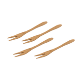 Jogo de Garfos em Bambu Ecokitchen 13,5cm 4 Peças