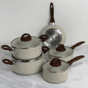 Jogo de Panelas 5 peças Com Fundo de Indução Vanilla Brinox
