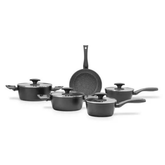 Jogo de Panelas Ceramic Life Orion Preto 5 Peças