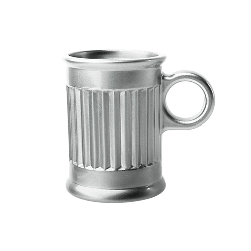 Jogo de Xicaras para Café em Cristal Cromada 85ml 6 Peças
