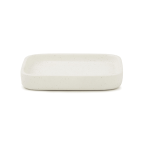 Jogo para Banheiro em Cerâmica Off White 3 Peças
