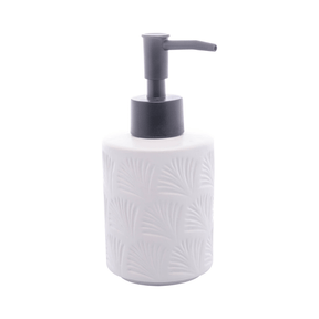 Jogo para Banheiro Leaf em Ceramica Branco 2 Peças
